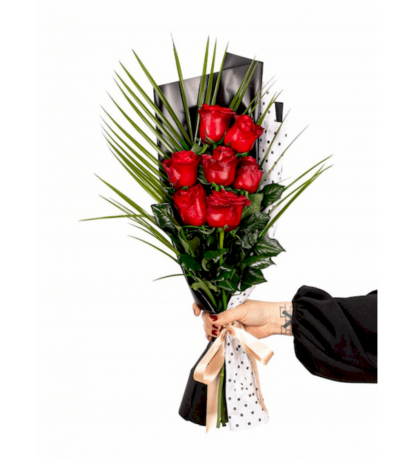 7 Kırmızı Gül Buket