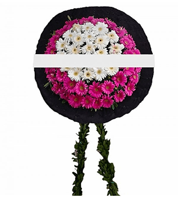 Pembe Beyaz Cenaze Çelengi